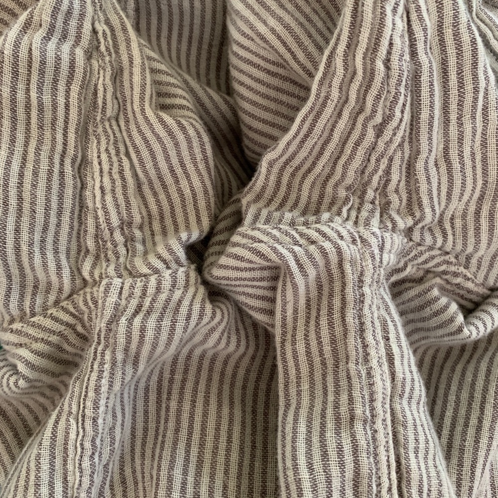 Sundry Pinstripe Gauze Button Down - image 6